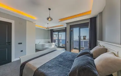 Habitación de hotel elegante